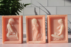 Calamine and Rose clay soap made by hibisKHus -by June in Toronto