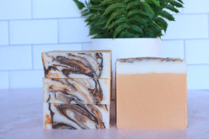 Marbled artisan soap made by hibisKHus -by June