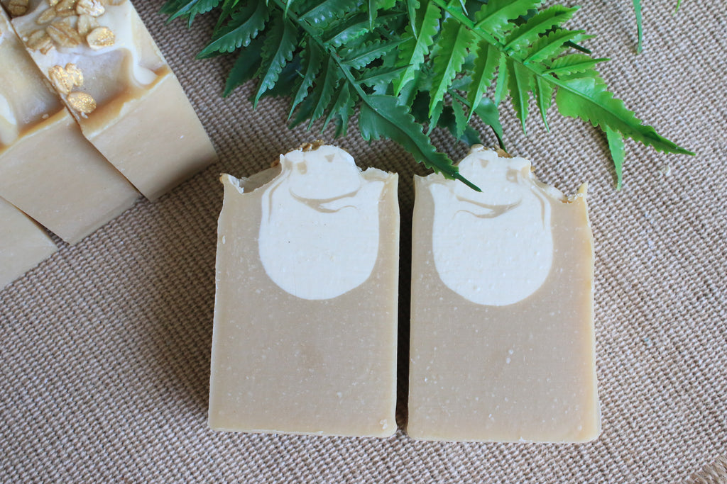 oat, milk and maple soap made in ontario